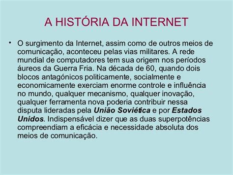 Em Que Ano Surgiu A Internet - A História da Internet