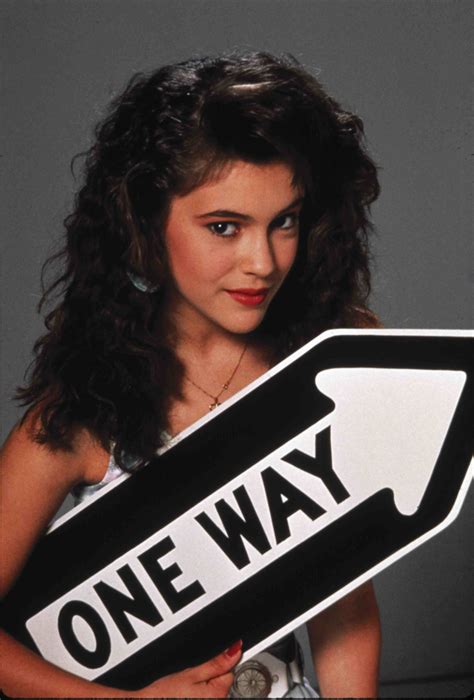 Alyssa Milano from a "Crash Course" movie 1987 promo photo shoot