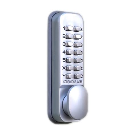 mechanical push button key code operated deadlock