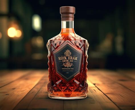 Premium AI Image | Alcohol drink with fancy bottle