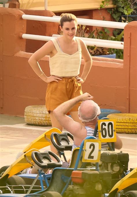Emma Watson Hits the Track by Go Karting - Ibiza 08/13/2021 (more