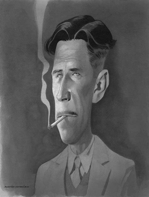 George Orwell by Kevin Nowlan : Caricatures