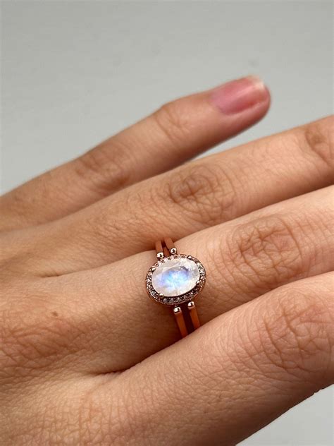 Reversible Gemstone Ring Natural Gemstone 16k Gold Solid Sterling