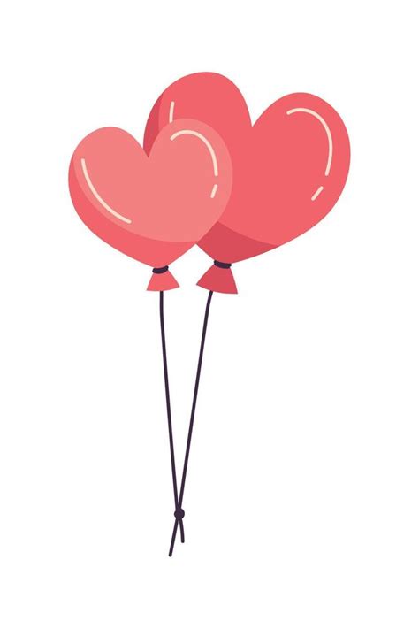 hearts shaped balloons 17121996 Vector Art at Vecteezy