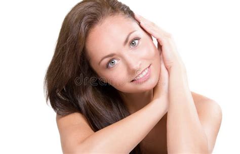 mulher natural da beleza imagem de stock imagem de bordos