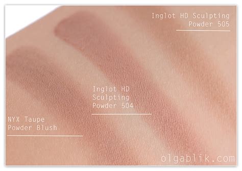 Пудра Inglot HD Sculpting Powder 504 - отзыв визажиста - Olga Blik