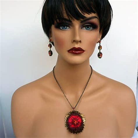 Konplott Necklace Samurai Bloom Pendant JN2399 - Christopher Park Gallery