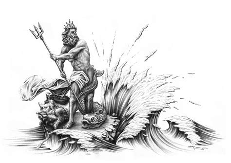 Poseidon Drawing at PaintingValley.com | Explore collection of Poseidon ...