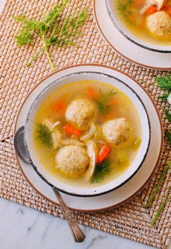 Classic Matzo Ball Soup Recipe: Fluffy OR Chewy - The Woks of Life