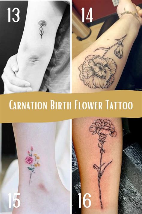 Aggregate more than 83 january birth flower tattoo best - in.cdgdbentre