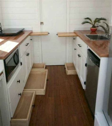 07 Tiny House Kitchen Storage Organization and Tips Ideas ...