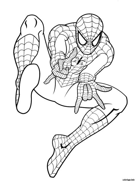 Coloriage spiderman 33 - JeColorie.com