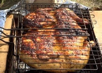 Пиле с дървени въглища по стъпка по стъпка рецепта със снимка
