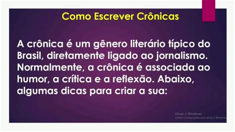Como escrever crônica - YouTube