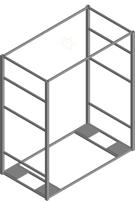 Шкаф (каркас) - Чертежи, 3D Модели, Проекты, Металлоконструкции