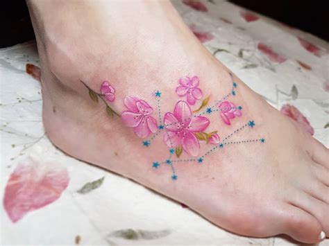 Tatuagens De Flores No Pé - Tatuagens De Flores Nos Pes Tatuagem Pé Flor Rosa Por Plan9 Ealing