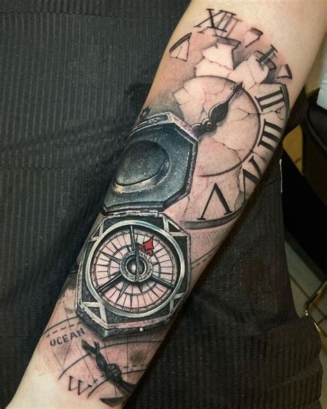 Tattoo • Тату Компас: популярные стили и композиции