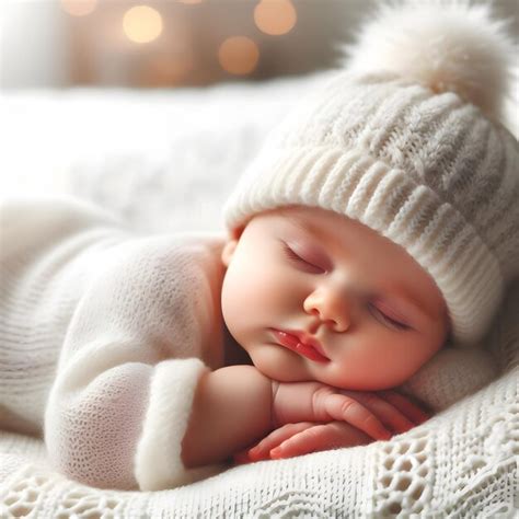 premium photo cute newborn baby sleeping newborn baby