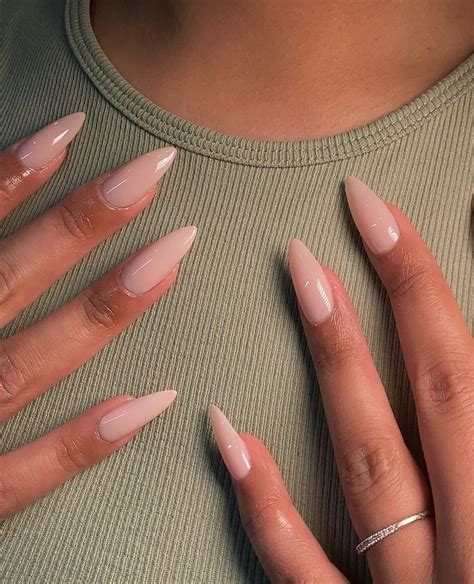 Pin by Brinlee Monette on polished | Simple nails, Nude nails, Work nails