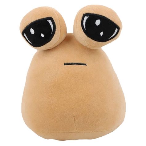 HATISS Soft Kids and Adults Alien Pou Plush Toy, Soft Plush Brown ...