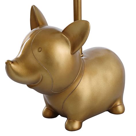 Charming Corgi Gold Yellow Lamp | Rooms to Go