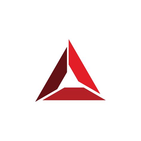 diseño de logotipo en forma de triángulo rojo 11236140 Vector en Vecteezy