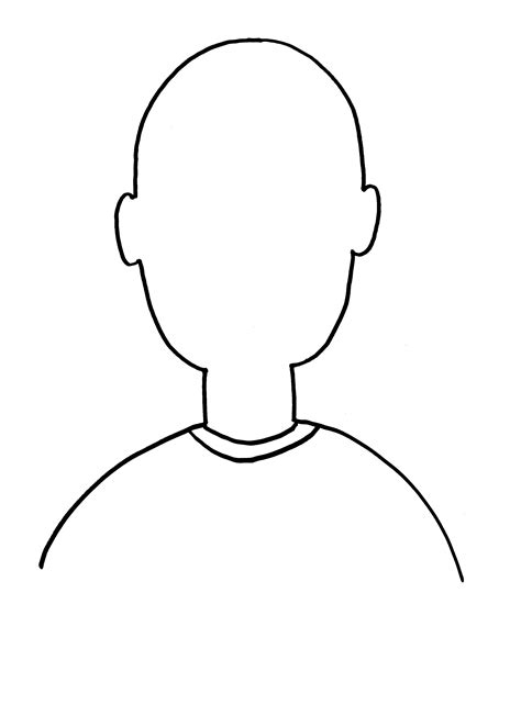 Face Outline Template
