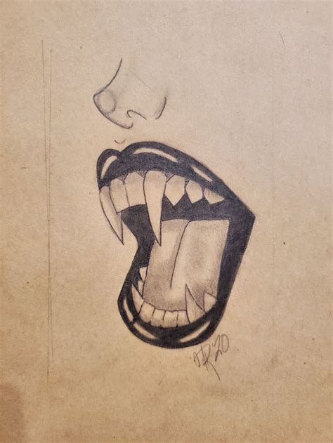 #vampire #vampireteeth #amatuerdrawing | Vampire drawings, Easy ...