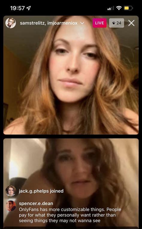 Sam and Jo did a livestream and she was talking about starting an