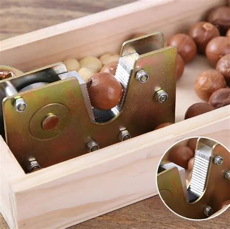 Ручная ореховая орехокол Macadamia машина для изготовления крекеров ...