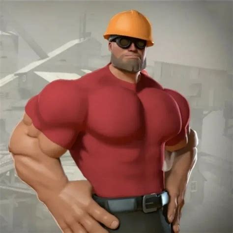 Создать мем "tf 2 engineer, инженер тф огромный качок, инженер tf 2 ...