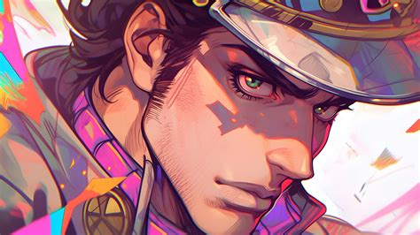 JoJo's Bizarre Adventure Jotaro Kujo Art Desktop Wallpaper 4K