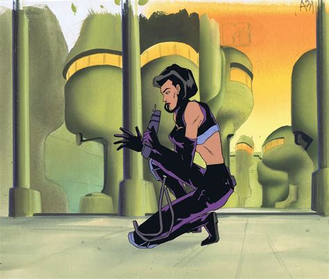 Original hand painted production cel from MTV's Aeon Flux. | Aeon flux