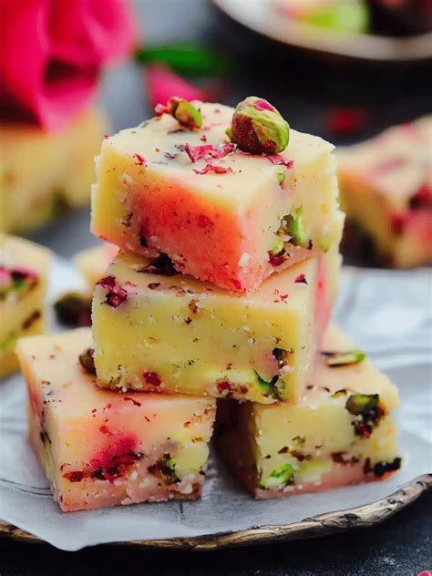 Easy Rose, Pistachio & Saffron Fudge for a Delicious Diwali Treat