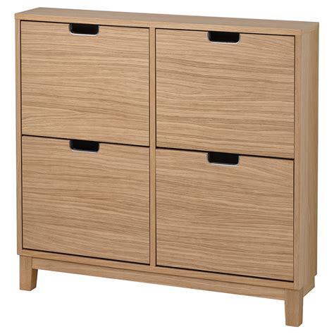 Обувница - STÄLL / STALL IKEA/ СТЭЛЛ ИКЕА, 96х90 см, деревянный шпон за ...