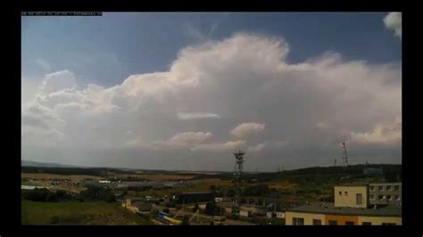 Průběh počasí/Timelapse of weather - Plzeň-Košutka 4.8.2013 - YouTube