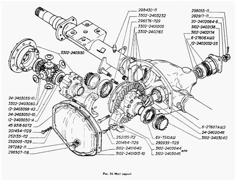 Автокаталог ГАЗ-3302 (ГАЗель) - Мост задний