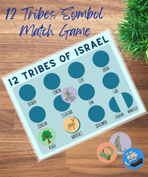 Twelve Tribes of Israel Sons of Jacob Worksheet Cutout Sunday School ...