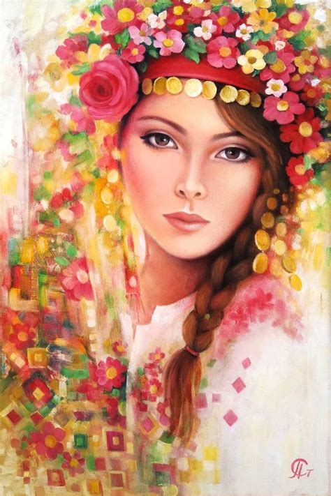 Girl, beautiful, girl Painting by Penka Stoyanova | Saatchi Art | Photo ...