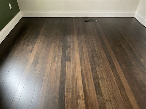 DuraSeal Heritage Brown Stain on 100 Year Old Douglas Fir Hardwood