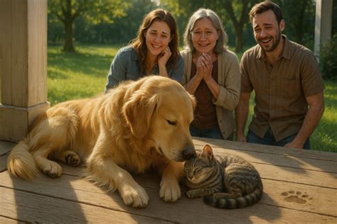 Golden Retriever Scratched the Glass in Panic – What the Bear and a ...