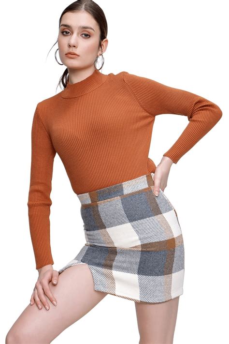 Tarçın Yarım Balıkçı Fitilli Triko Bady - Butik Buruç | ElbiseBul