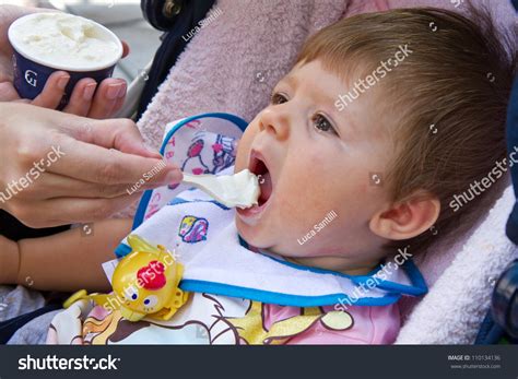 Baby Eating Ice Cream Stock Photo 110134136 : Shutterstock