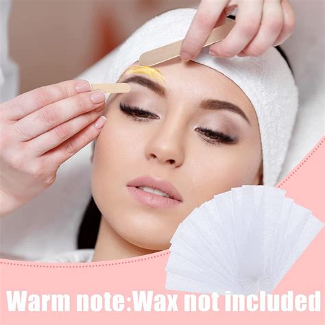 wax strips hair removal pads  women men  pieces eyebrows facial