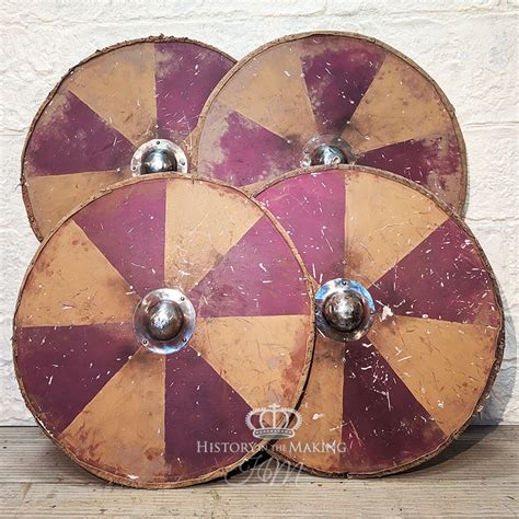 Viking Shields- set of 4- 92cm Diameter- Battle Worn - History in the Making