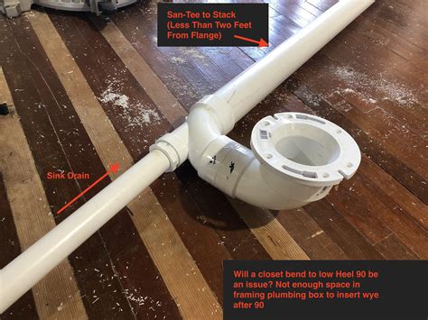 Heel Inlet 90 After Closet Bend? Seen conflicting opinions... no room