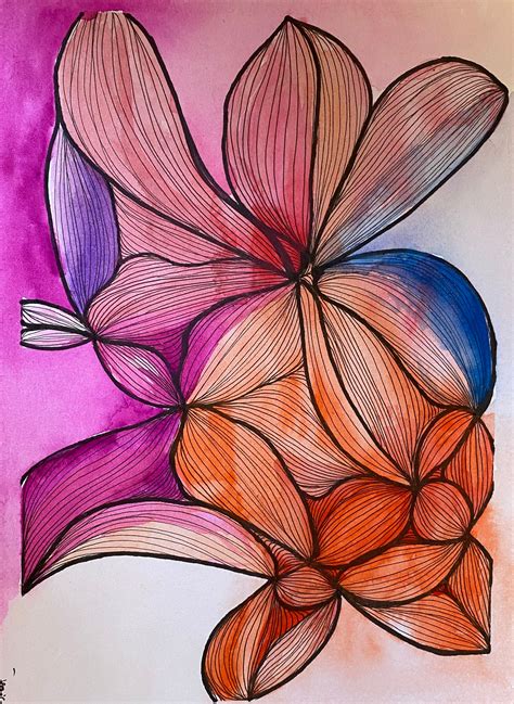 Archival prints neurographic art with zentangles | Etsy
