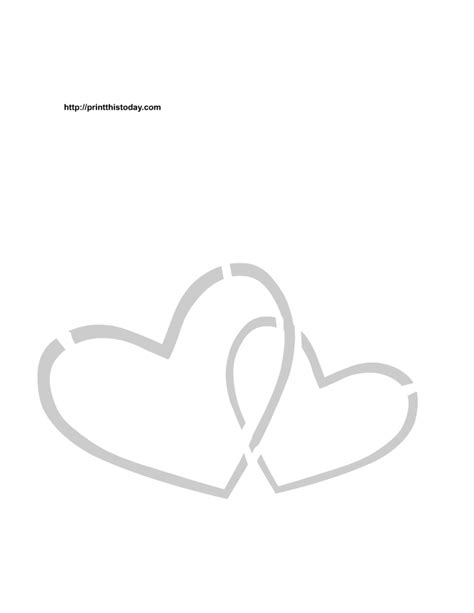 Free Printable Hearts Stencils