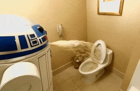 Animated Meme: R2D2 Puking