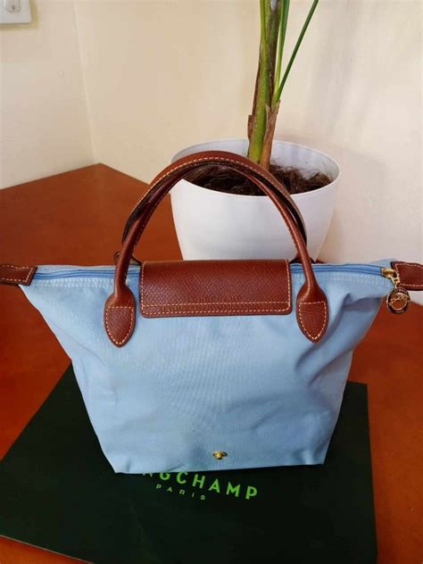 Longchamp light blue, Luxury, Bags & Wallets on Carousell